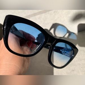 Authentic Chrome Hearts sunglasses black and blue shades. EYE SO SASSY